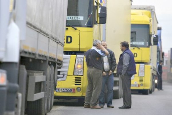 Transportatorii, la un pas de miting